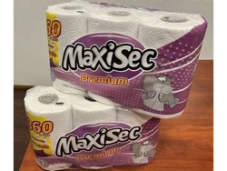 ROLLO DE COCINA MAXISEC 360 PAÑOS 4 PACK X 3 ROLLOS X 120 PAÑOS