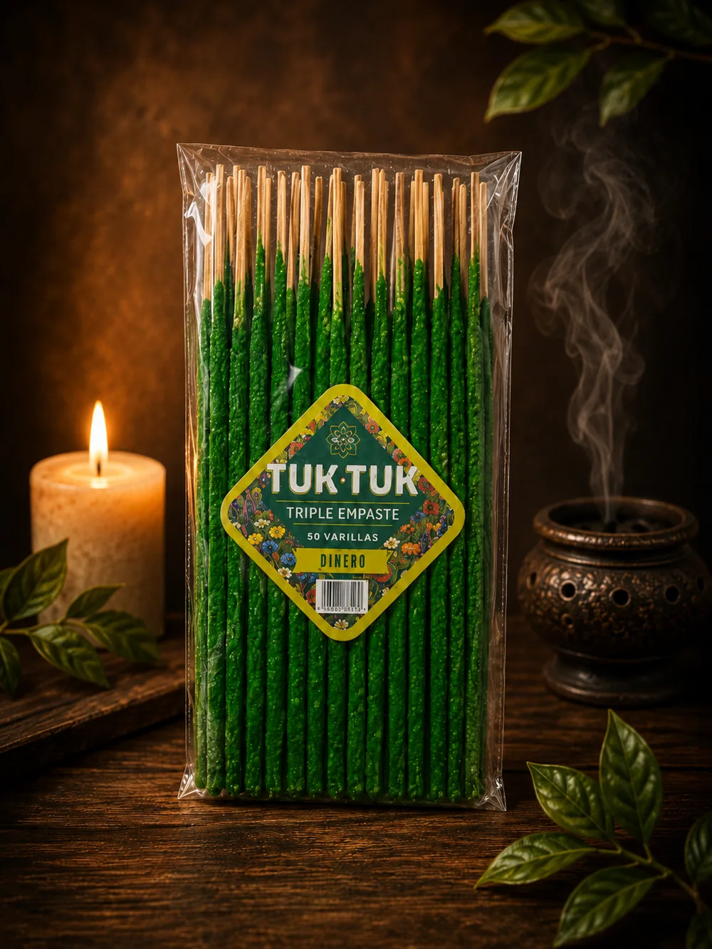SAHUMERIOS TUK TUK TRIPLE EMPASTE ATRAE DINERO