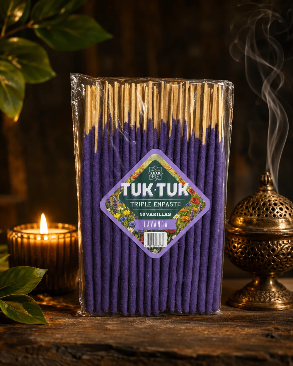 SAHUMERIOS TUK TUK TRIPLE EMPASTE VAINILLA (X50U)