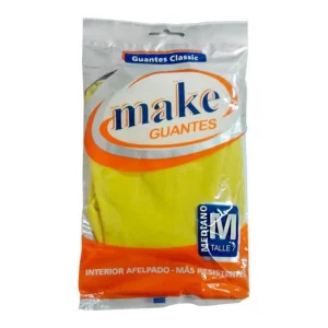 GUANTE AFELPADO AMARILLO MAKE (M)