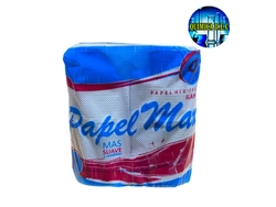 PAPEL MAX ENVASADO 40MT X4U (BLANCO) ECONOMICO