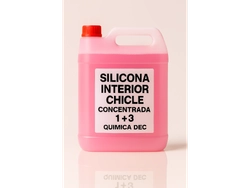 SILICONA INTERIOR CHICLE CONCENTRADA 1+3 = 1,250CC P/5LT