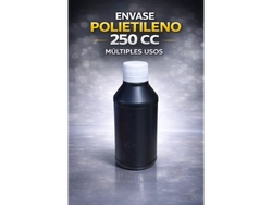 ENVASE X 250CC POLIETILENO NEGRO