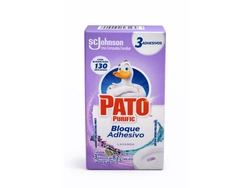 BLOQUE ADHESIVO P/INODOROS (PATO) LAVANDA