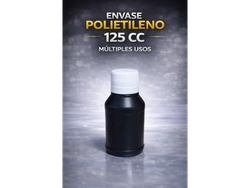 ENVASE X 125CC POLIETILENO NEGRO