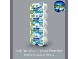 PAPEL HIGIENICO NEW PEL PACK RENDIDOR (CODIGO 131 ) 10U X 500 MTS