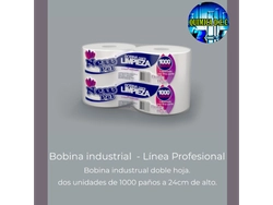 PAPEL INDUSTRIAL BOBINA D/HJ 24 CM ALTO NEW PEL (CODIGO 48 ) 2U X 1000 P