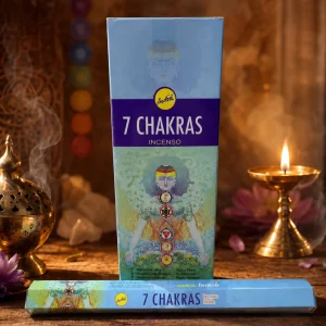 SAHUMERIOS HEXAGONALES SREE VANI X20 UNIDADES 7 CHAKRAS