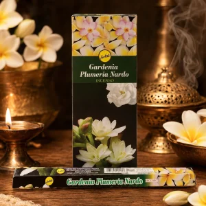 SAHUMERIOS HEXAGONALES SREE VANI X20 UNIDADES GARDENIA PLUMERIA NARDO