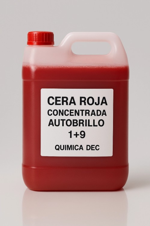 CERA AUTO BRILLO CONCENTRADA PARA PISOS ROJA 1+9