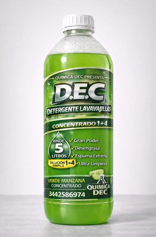 DETERGENTE MANZANA CONCENTRADO 1+4